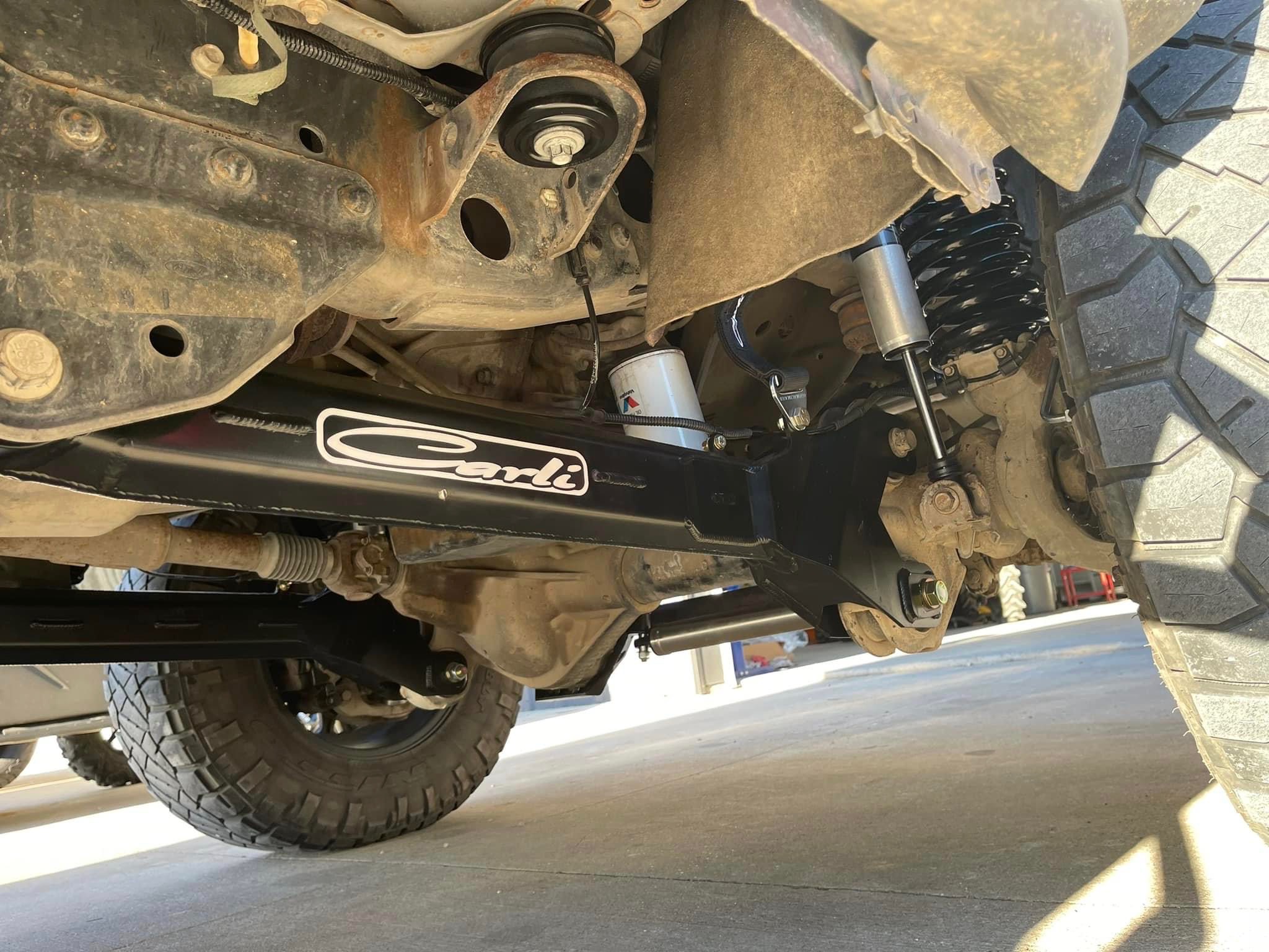Carli Suspension system installation with coil-over shocks